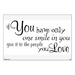 If you have only one smile wall graphic