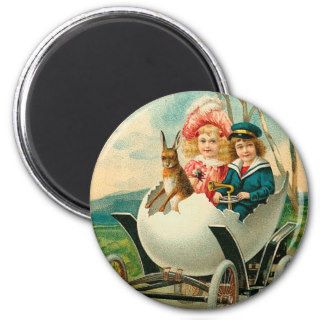 A Happy Easter To You Eggshell Car Fridge Magnet