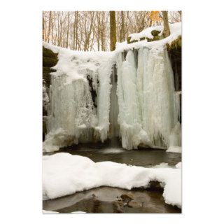 Dundee Falls in Winter, Ohio Photograph