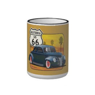 California Route 66 1940 Ford cup Coffee Mugs