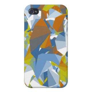 Colorful Random Shape Design iPhone 4 Case