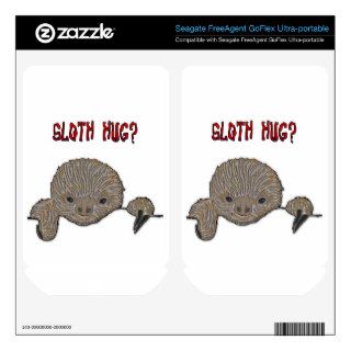 Sloth Hug Baby Sloth Sketch FreeAgent GoFlex Decals
