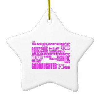 Fun Gifts for Goddaughters  Greatest Goddaughter Ornament