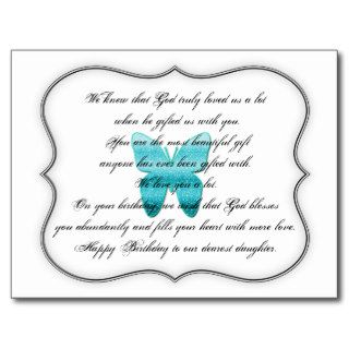 Daughter Birthday Quote Postcard