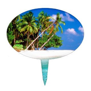 Tropical Island Trade Winds Maldive Cake Toppers