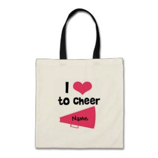 I love to Cheer   Cool Cheerleader Stuff Tote Bag
