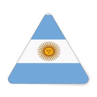 Argentina Flag Triangle Stickers