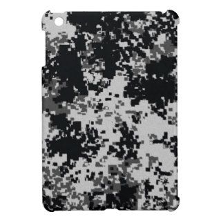 Black and White Digital Camouflage Cover For The iPad Mini