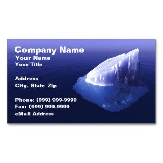 Iceberg in Clear Blue Water Business Card Template