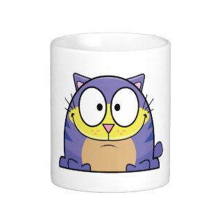 Cartoon Blue Cat Mug