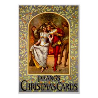 Prang's Christmas Cards ~ Vintage Ad Print