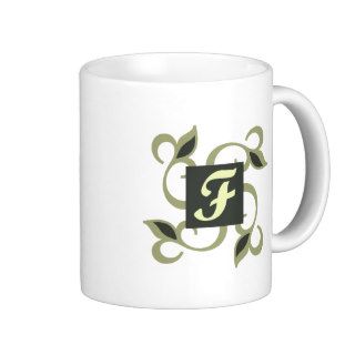 Monogram Initial F Gifts Mug