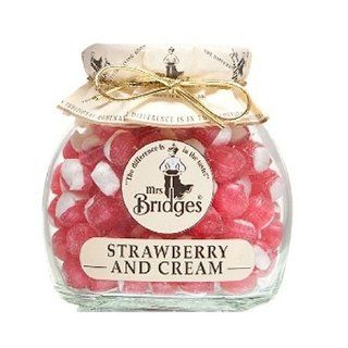 Mrs Bridges Candy, Strawberries and Cream, 7 Ounce  Hard Candy  Grocery & Gourmet Food