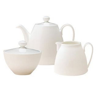 Denby Denby white bone china teapot set