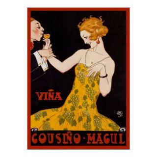 Cousino Macul, Wine, Vintage Poster