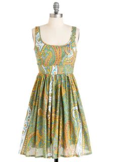 Plays Well with Others Dress in Paisley  Mod Retro Vintage Dresses