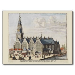 Explore Holland, Amsterdam, the Old Church Postcard