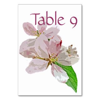 Apple Blossoms Design Table Card