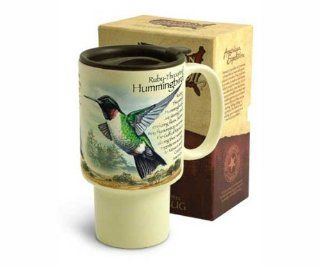 American Expeditions Stoneware Travel Mug Hummingbird   Travel Mugs Best