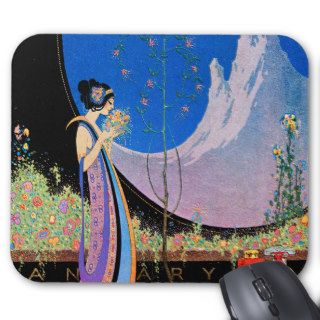 Art Deco Advertising Art  by Fred Parker Mouse Pad