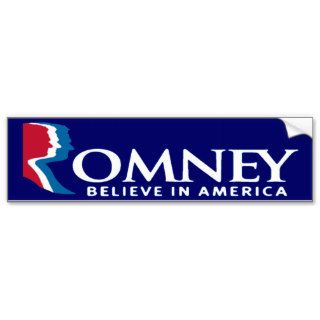 Mitt Romney 'Believe In America' Bumper Sticker