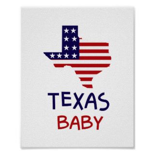 Texas Baby Poster (standard picture frame size)