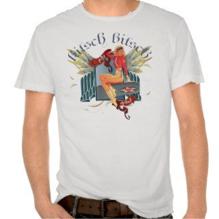 The Kitsch Bitsch  Fly Girl Tattoo Pin Up T shirts