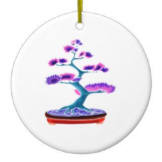 bonsai upright tree graphic blue.png christmas ornament