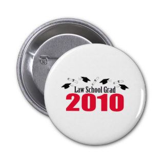 Law School Grad 2010 (Red Caps And Diplomas) Pins