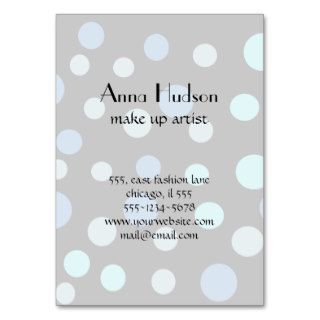 Artistic Abstract Retro Dots Spots Blue Business Card