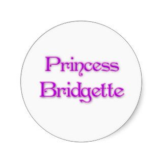 Princess Bridgette Round Sticker