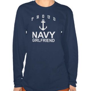 Navy Girlfriend T shirts