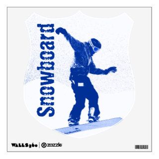 Cool Snowboarding Removable Wall Decal Sticker