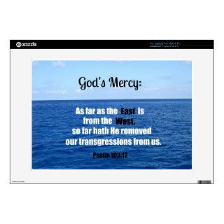 God's Mercy Psalm 10312 Decal For Laptop