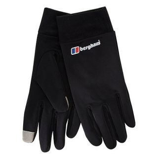 Berghaus Black touch screen fleece lined gloves