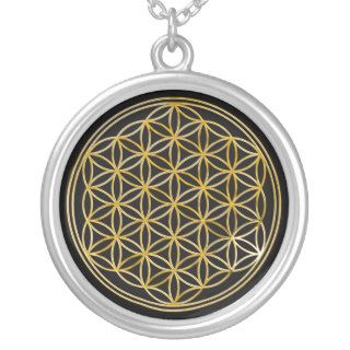 Flower Of Life  gold, small Pendant