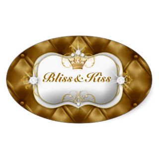 311 Ciao Bella Bliss Golden Tuft Oval Sticker