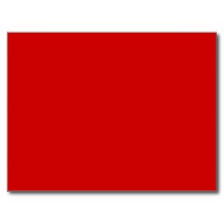 Solid Red Background Web Color CC0000 Postcards