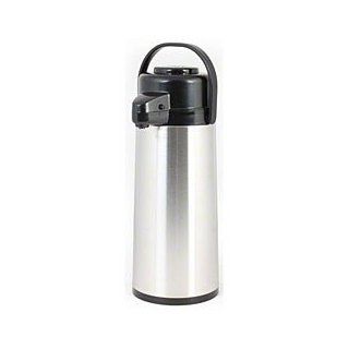 3 L Glass Lined Stainless Steel Airpot with Push Button   Thunder Group ASPG030 Kitchen & Dining