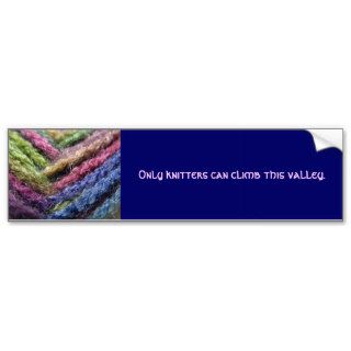 Colorful Yarn Valley Bumper Sticker