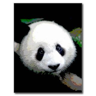 Panda Pop Art Postcard