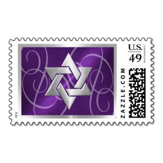 MEDIUM 26 Color Options Silver Star of David Postage Stamps
