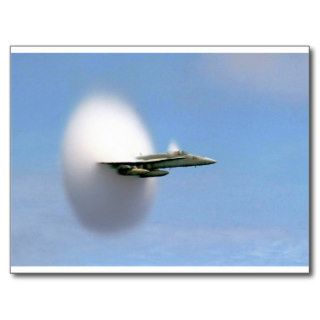 F18 Hornet Breaks Sound Barrier Postcards