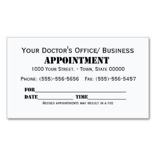 Appointment Business Card Templates