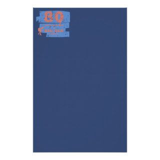 Big, Old 80 Blue Stationery Paper