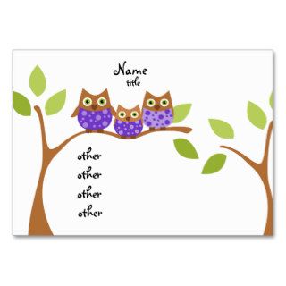 Three Owls Business Card Templates