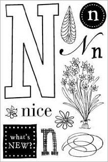 Letter N Theme Clear Rubber Stamp Set   CL014