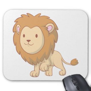 Cute and Cuddly Baby Lion Mouse Pads