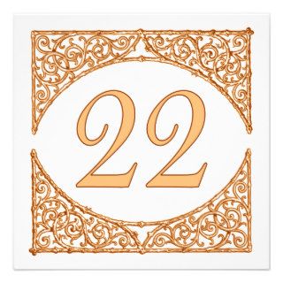 Autumn Wedding Rustic Wood Screen Table Number 22 Announcement