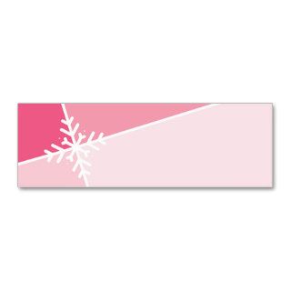 HOLIDAY GIFT TAG  modernista snowflake L4 Business Card Templates